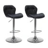 Corliving 2-pc. Swivel Bar Stool In Black