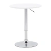 Corliving Adjustable Height Round Bar Table In Black