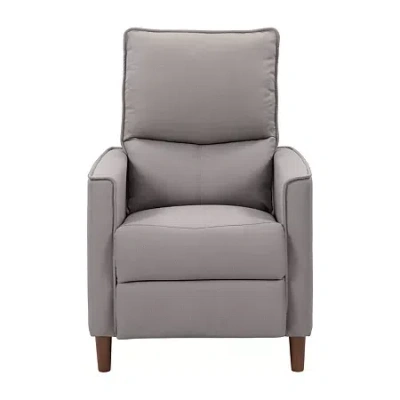 Corliving Alder Track-arm Manual Recliner In Gray