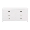 Corliving Boston 6-drawer Dresser In White