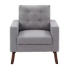 Corliving Elwood Upholstered Armchair In Gray