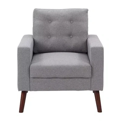 Corliving Elwood Upholstered Armchair In Gray