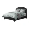 Corliving Florence Upholstered Platform Bed In Gray