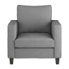 Corliving Georgia Upholstered Armchair In Gray