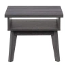Corliving Hollywood Storage End Table In Gray