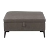Corliving Linden Ottoman In Gray