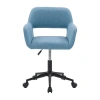 Corliving Marlowe Open Back Height Adjustable Office Chair In Blue