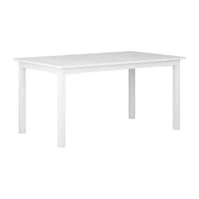 Corliving Miramar Patio Collection Dining Table In White