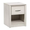 Corliving Newport Bedroom Collection 1-drawer Nightstand In White
