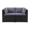Corliving Parksville Collection Patio Loveseat In Gray