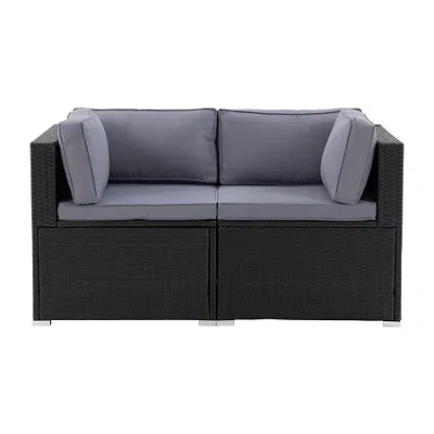 Corliving Parksville Collection Patio Loveseat In Gray