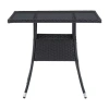 Corliving Parksville Patio Collection Square Dining Table In Gray
