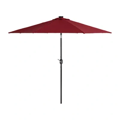 Corliving Pegasus Tiltable Octagon Patio Umbrella In Purple