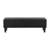 Corliving Rosewell Tufted Bench In Gray
