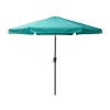 Corliving Round Patio Tilt Umbrella In Blue