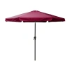 Corliving Round Patio Tilt Umbrella In Red