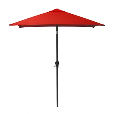 Corliving Square Patio Umbrella In Red