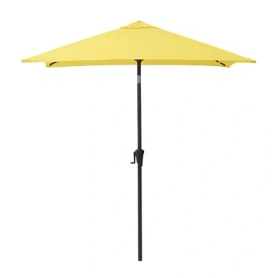 Corliving Square Patio Umbrella In Yellow