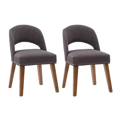Corliving Tiffany Dining 2-pc. Side Chair In Gray