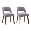 Corliving Tiffany Dining Collection 2-pc. Upholstered Dining Chair In Gray