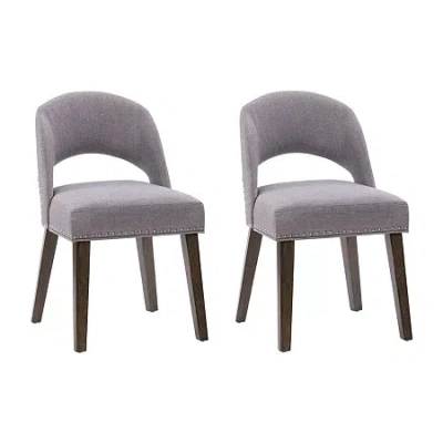 Corliving Tiffany Dining Collection 2-pc. Upholstered Dining Chair In Gray