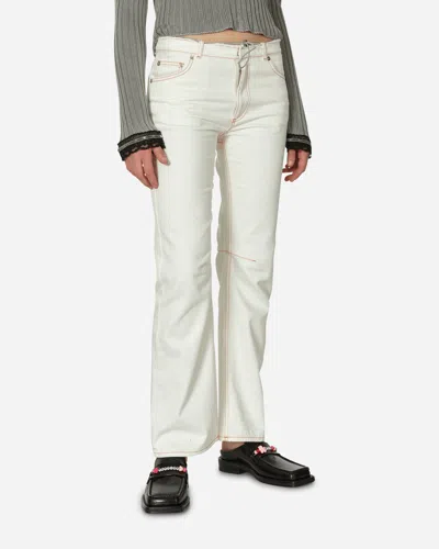 Cormio Amanda Low-waist Straight Jeans In White