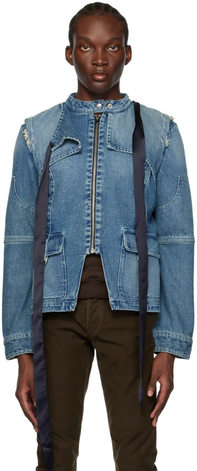 Cormio Blue Sofia Denim Jacket In Sofia Denim Blue Den