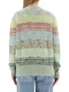 Cormio V-neck Oversize Knitwear Front Pockets In Green