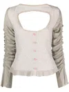 Cormio Cardigan With Button Clothing In Gray
