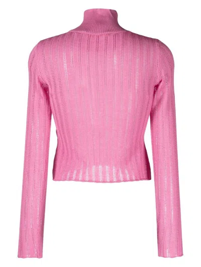 Cormio Crewneck Knit Top In Pink