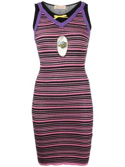 Cormio Olivia Striped Dress In Multicolore
