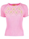 Cormio Embroidered Cotton T-shirt
