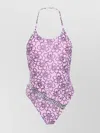 Shop Cormio Fabiana Floral Print Belted Swimsuit