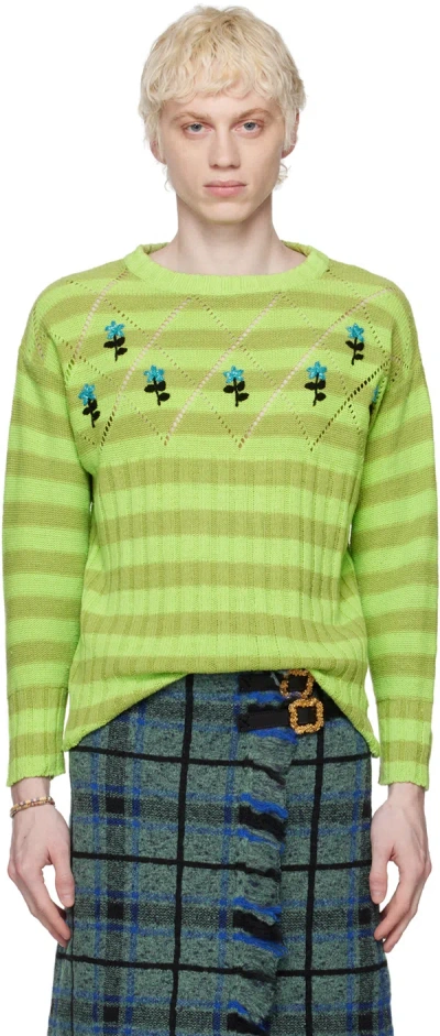 Cormio Green Damagoj Jumper In Damagoj Lino Dyed St