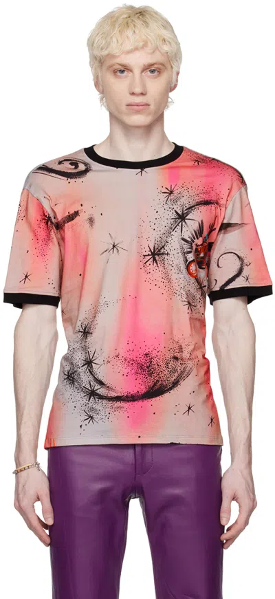 Cormio Grey & Pink Albina T-shirt In Edoardo Jersey Cotto