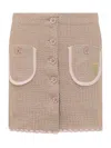Cormio Knit Skirt In Brown