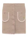 Cormio Knit Skirt In Brown