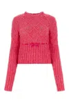 Cormio Oma 5 Embroidered Wool Blend Sweater In Pink