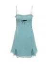 Cormio Lingerie Dress In Blue