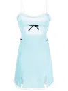 Shop Cormio Lingerie Inspired Dress In Blue