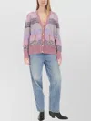 Cormio Oversized Knit Cardigan Textured Ribbing