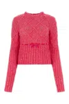 Cormio Oma 5 Embroidered Wool Blend Sweater In Pink