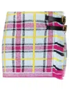 Cormio Tracy Checked Mini Wrap Skirt