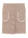 Cormio Knit Skirt In Brown