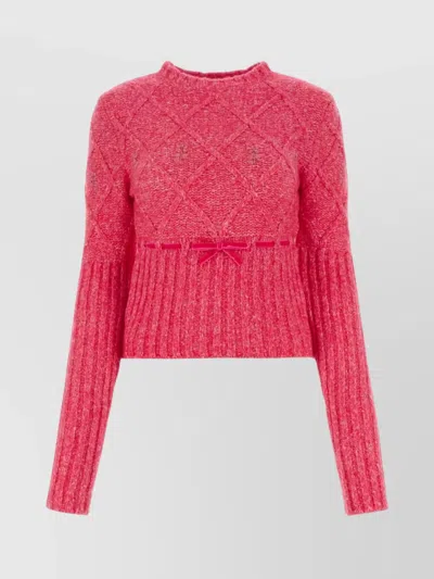 CORMIO SWEATER WOOL BLEND DIAMOND PATTERN