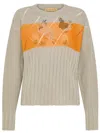 CORMIO CORMIO DEMAGOJ SWEATER IN LINEN AND VISCOSE WITH EMBROIDERED DESIGN