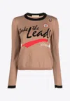Cormio Take The Lead Knitted Sweater In Beige