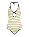 Cormio Woman Bodysuit White Size M Cotton, Polyamide In White