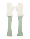 Cormio Woman Gloves Light Green Size Onesize Wool, Viscose, Polyamide, Metal, Elastane In Green