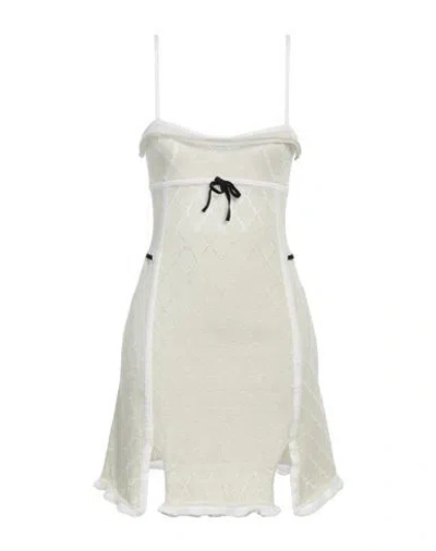 Cormio Woman Mini Dress Light Green Size 2 Cotton, Lyocell, Polyester, Polyamide In Green